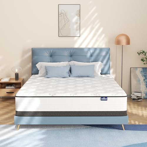 10 Inch Full Mattress Hybrid with Memory Foam and Pocketed Coils C656