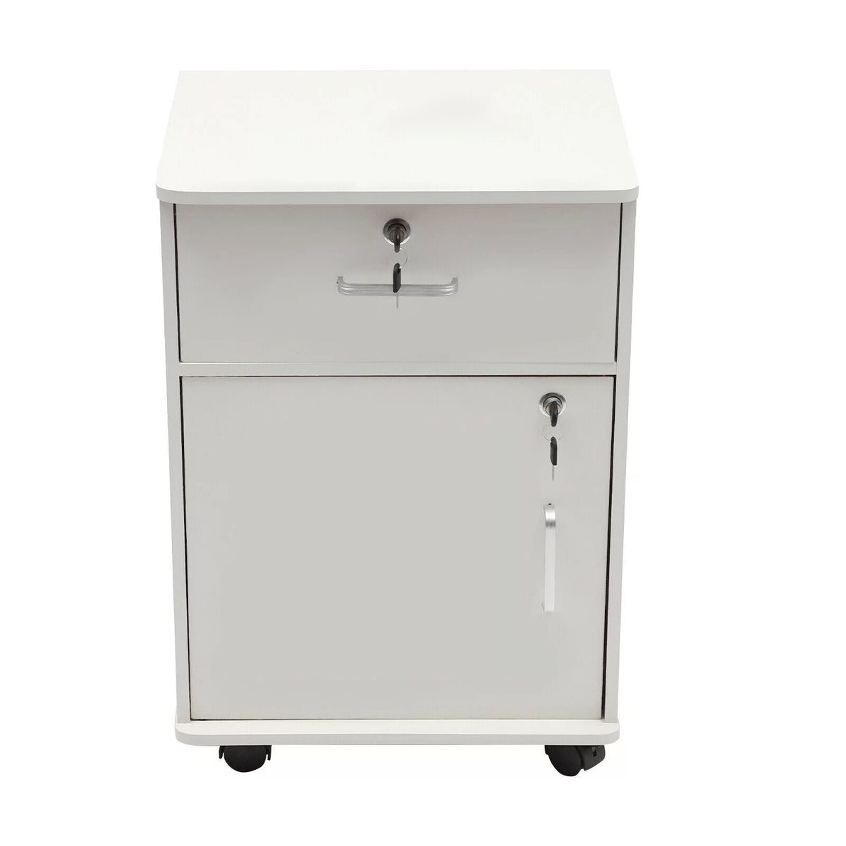 1-Drawer Vertical Filing Cabinet on Wheels with Lock E890