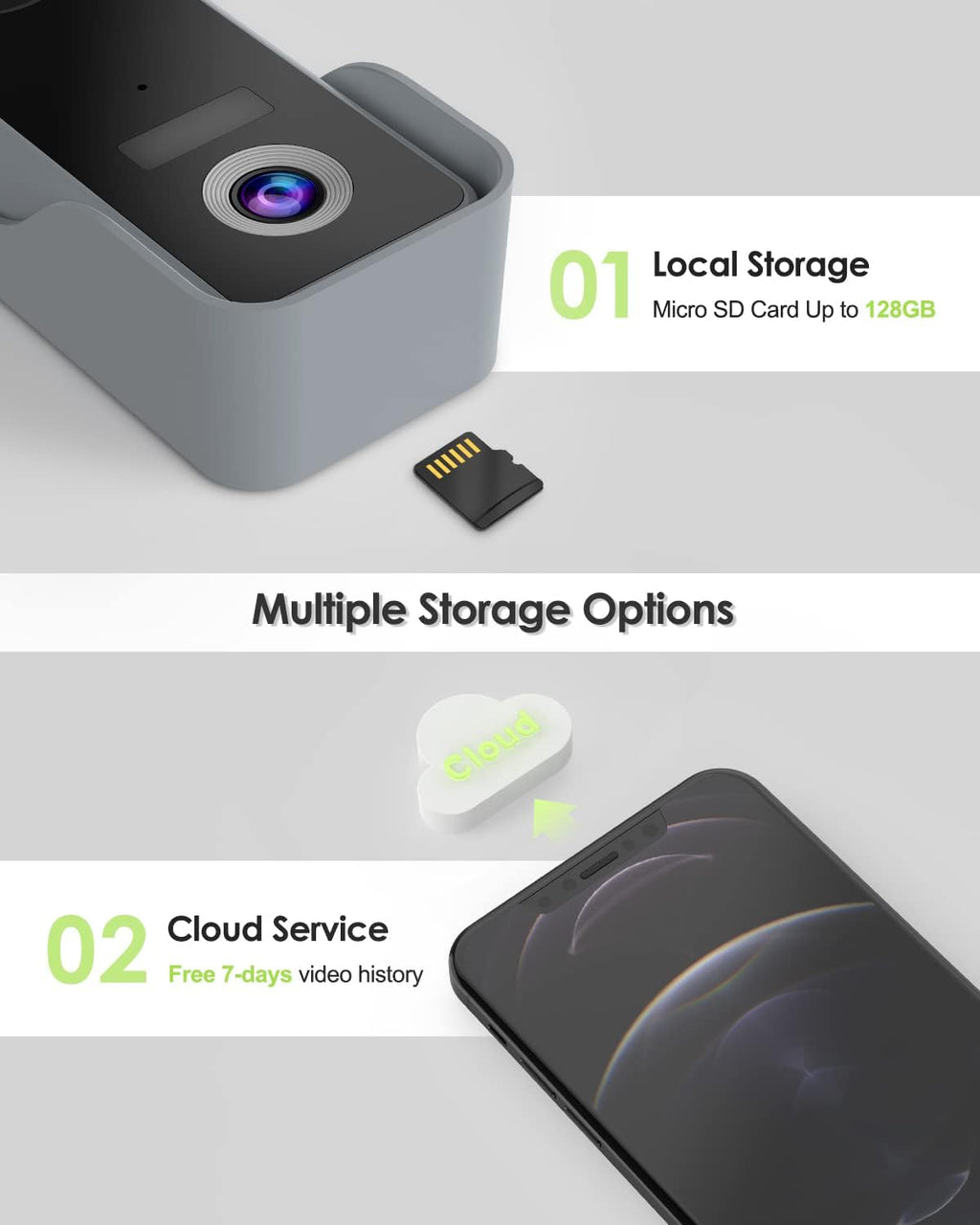 1080P HD WiFi Video Doorbell Camera with Chime A9685