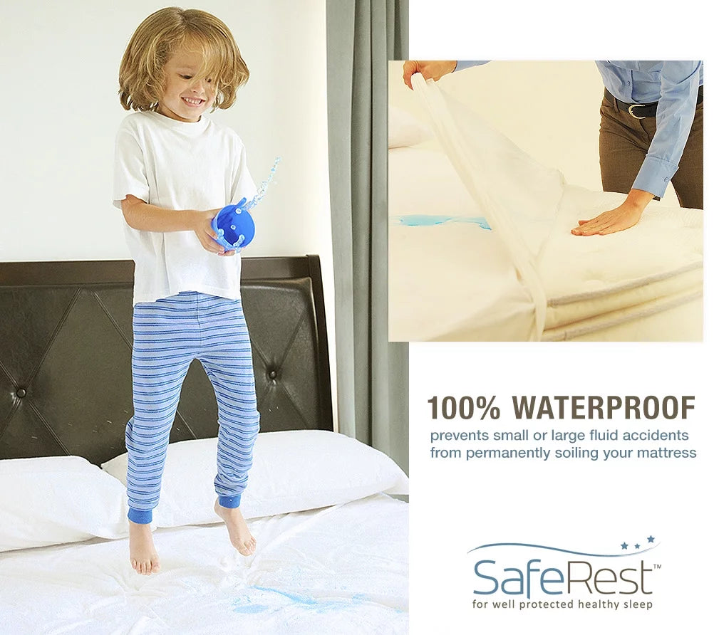 100% Waterproof Hypoallergenic Mattress Protector King V1751