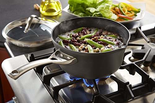1 1/2-quart Black Hard-Anodized Aluminum Nonstick Sauce Pan E47280