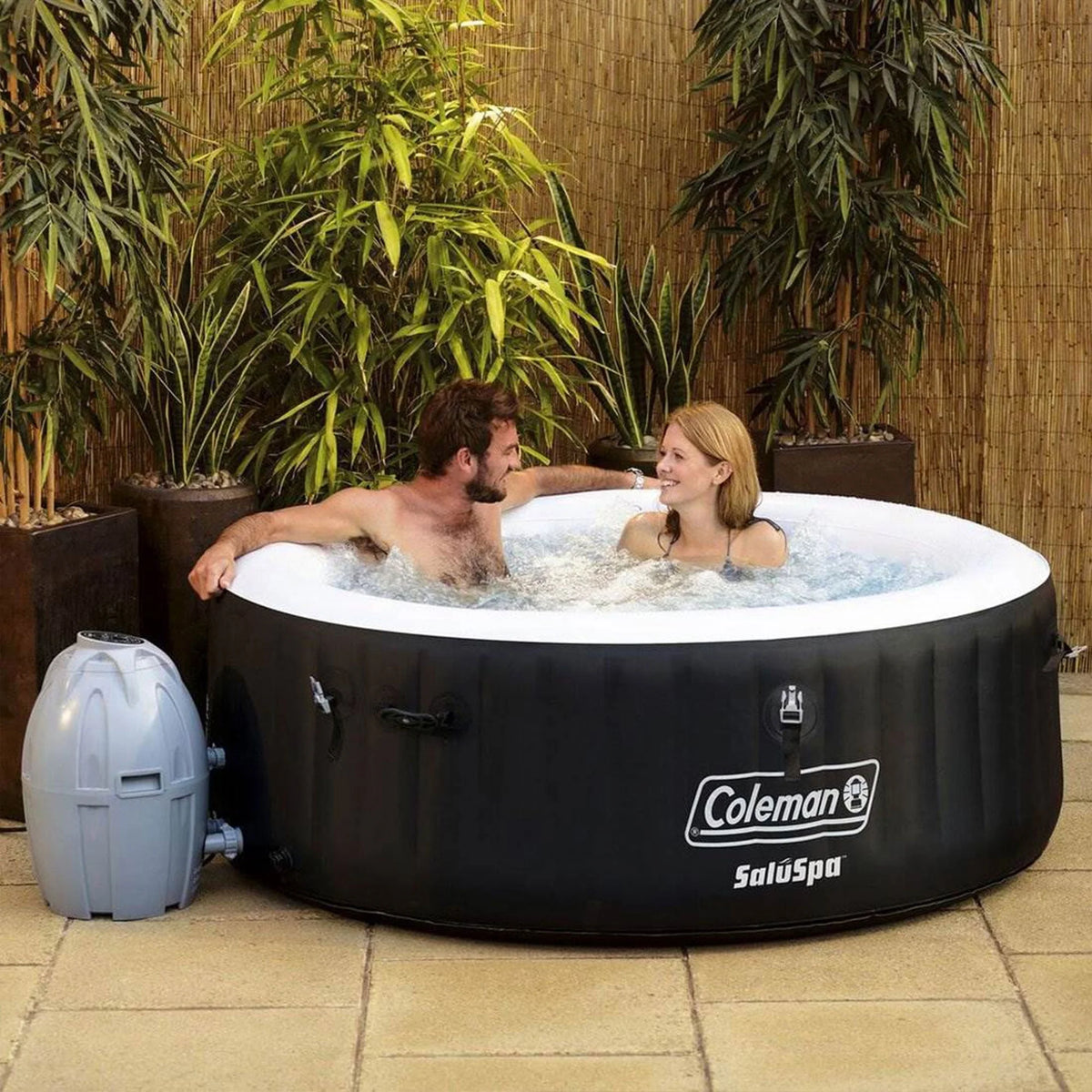 4 Person Inflatable Hot Tub & 2 Seat X114
