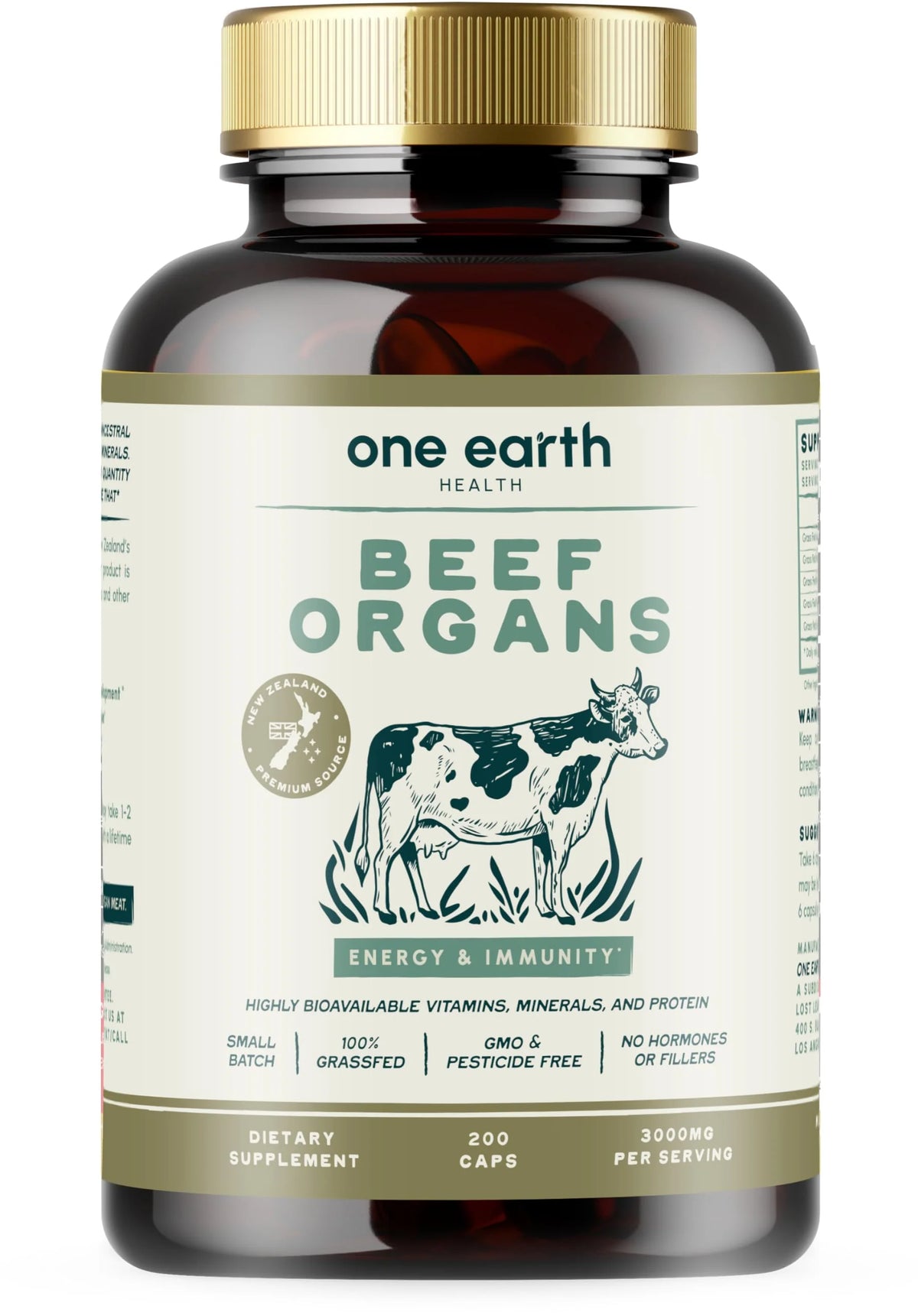 100% Grass Fed Beef Organs Supplement L450436