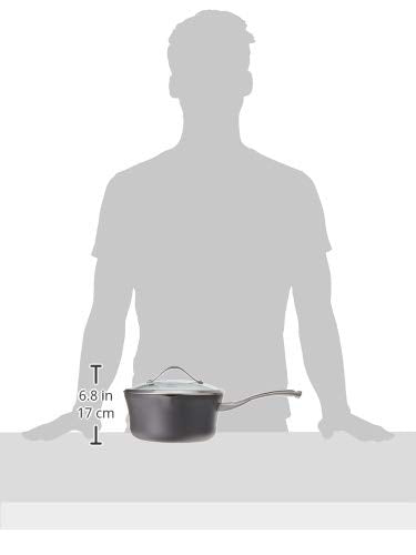 1 1/2-quart Black Hard-Anodized Aluminum Nonstick Sauce Pan E47280