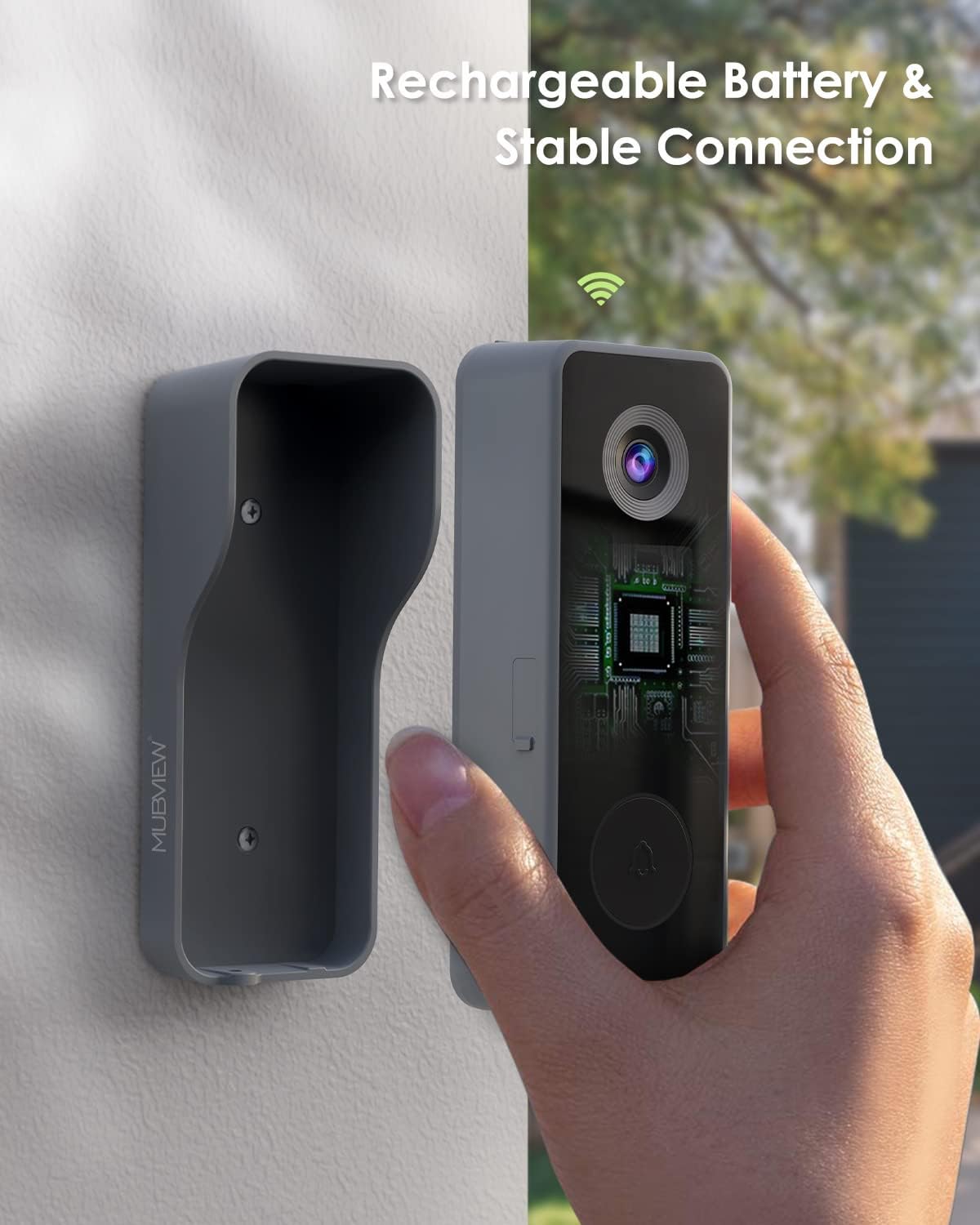1080P HD WiFi Video Doorbell Camera with Chime A9685