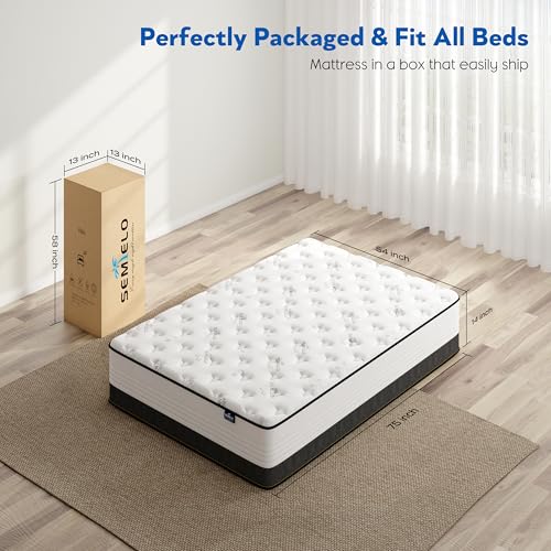 10 Inch Full Mattress Hybrid with Memory Foam and Pocketed Coils C656
