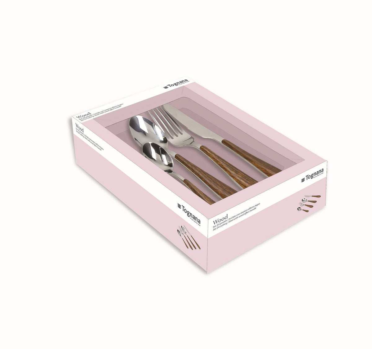 Wood Cutlery Set 24 pcs C576192