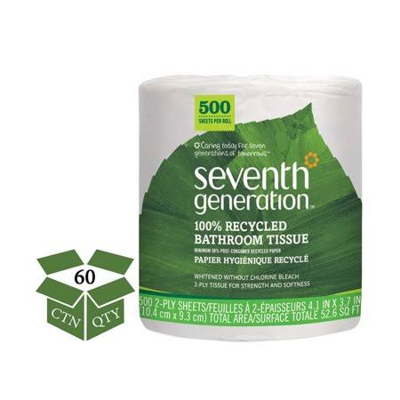 100% Recycled Bathroom Tissue 2-Ply White 500 Sheets Jumbo Roll 60 Carton I3475