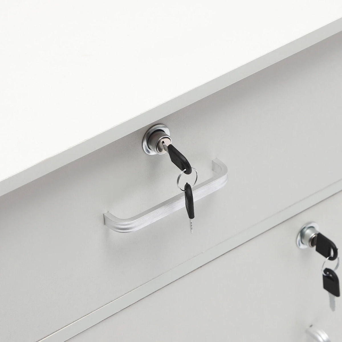 1-Drawer Vertical Filing Cabinet on Wheels with Lock E890