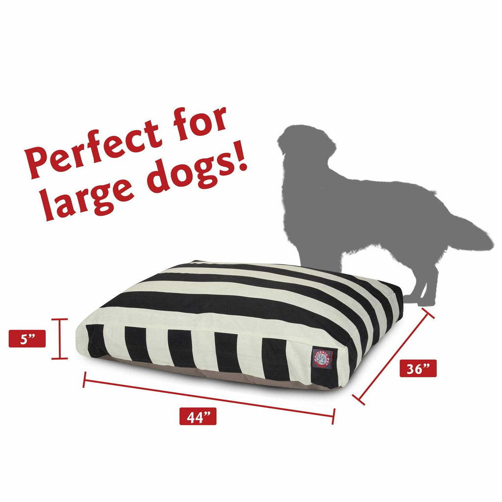 Vertical Stripe Rectangle Dog Bed Y36128