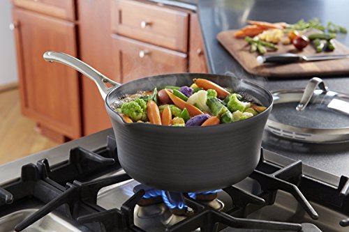 1 1/2-quart Black Hard-Anodized Aluminum Nonstick Sauce Pan E47280