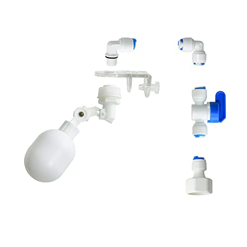 1/4 inch Plastic Adjustable Tube Float Valve Kit for Aquarium Water Purifiers N2365