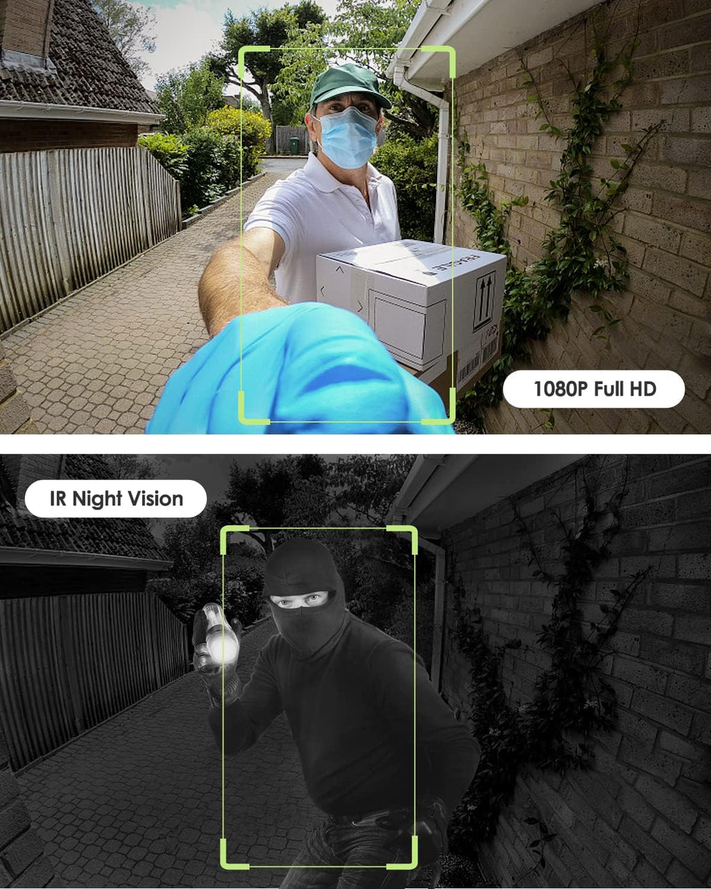 1080P HD WiFi Video Doorbell Camera with Chime A9685