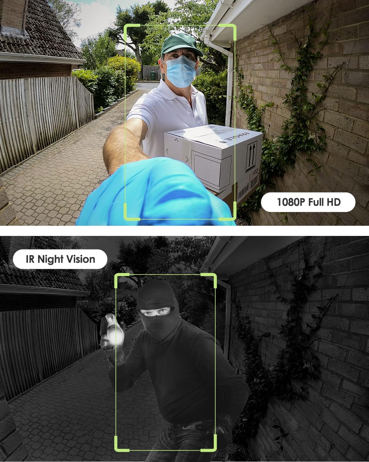 1080P HD WiFi Video Doorbell Camera with Chime A9685