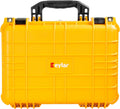 Yellow Waterproof Hard Camera Case with Foam M9473