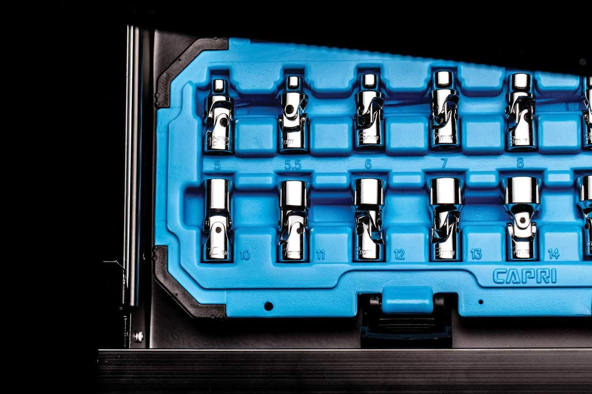 1/4 in. Drive Universal Socket Set, 5-15 mm Metric, 12-Piece Z8276