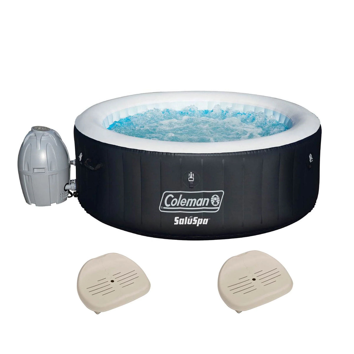 4 Person Inflatable Hot Tub & 2 Seat X114