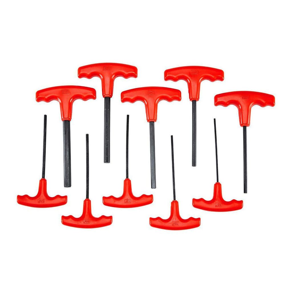 10 Piece SAE T-Handle Hex Key Set Y334