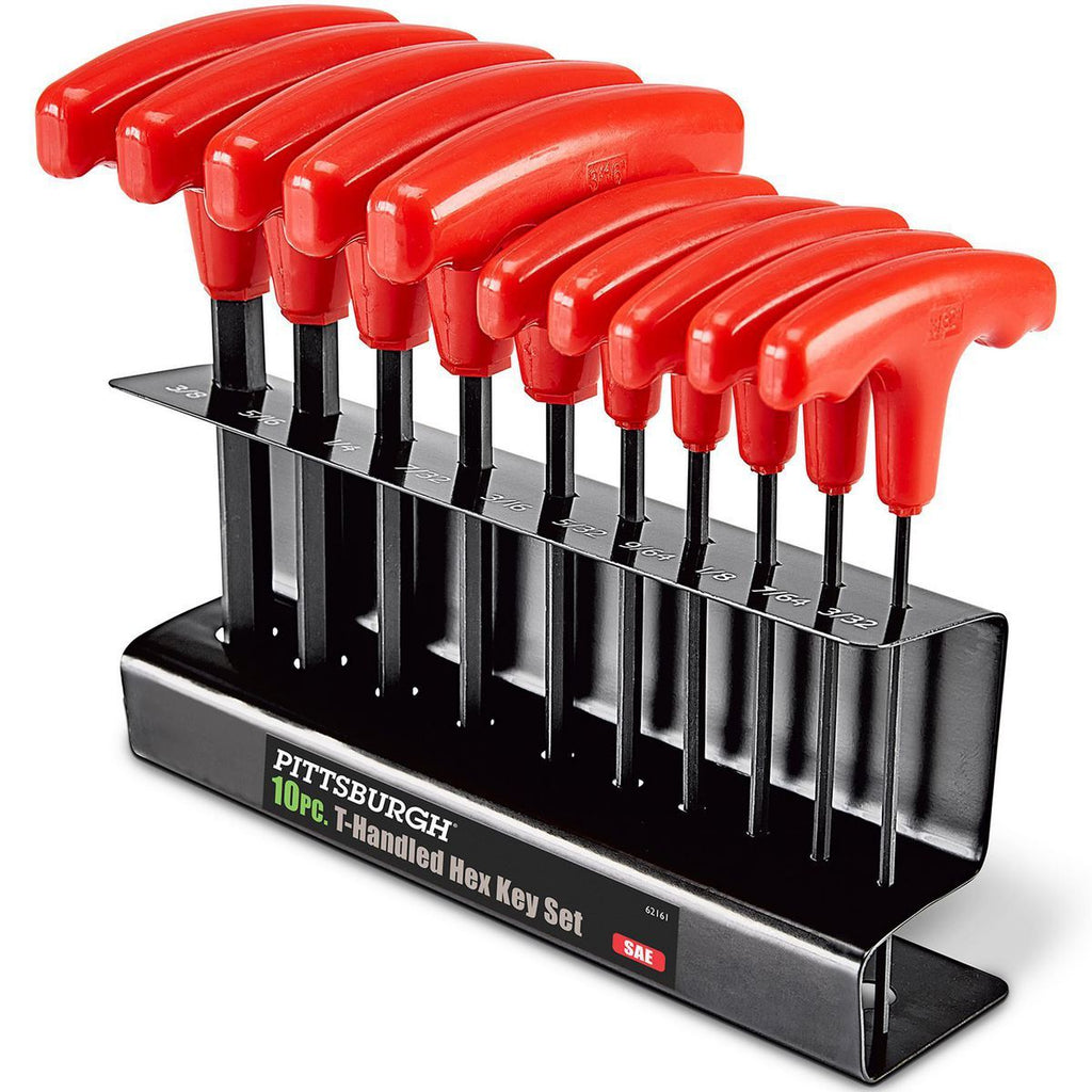 10 Piece SAE T-Handle Hex Key Set Y334